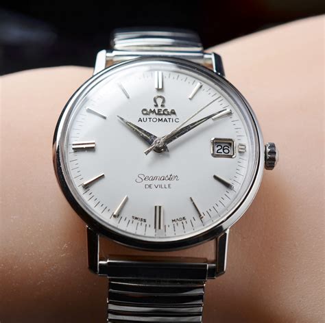 omega stainless steel automatic watch